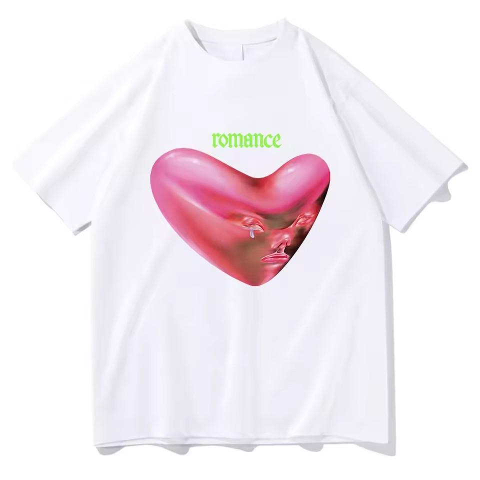 Fontaines D.C. Romance Men Clothing Tee Shirt Homme New In Top & Tees Short Sleeve Round Neck Printing Pullover T-Shirt