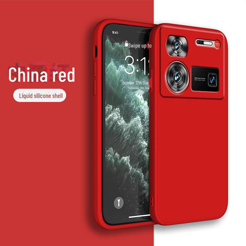 Kompatible Nubia Z70 Ultra Flüssigsilikon Anti-Fall Schutzhülle