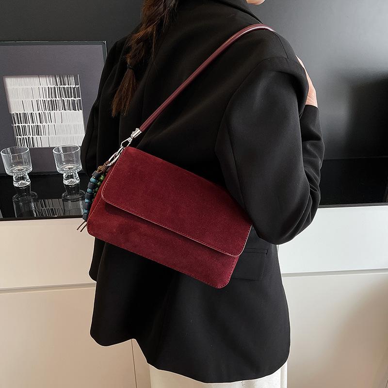 Fashionable Retro Bag, Crossbody Bag, Versatile Shoulder Bag, Small Square Bag for Underarm Commuting