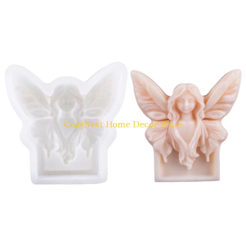 92MF Schmetterlingsstatue Silikonkerzenformen für Epoxidharz Handgemachte Kerze Silikonseifenformen Schmetterlingskerzenform