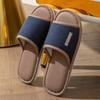 Cute Cotton Linen Slippers for Women - Silent Indoor Home Footwear for Spring and Autumn