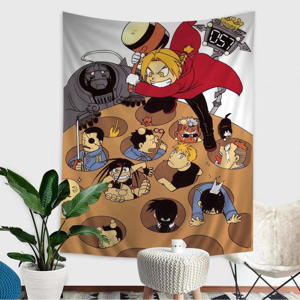 Fullmetal Alchemist Anime Tapestry Art Science Fiction Room Home Decor Wall Art Decor