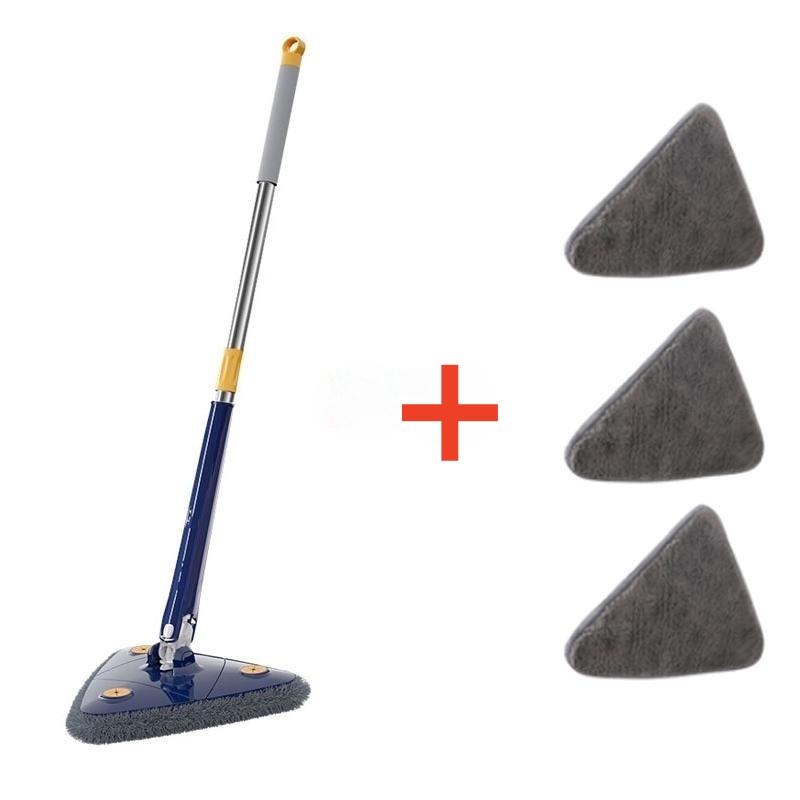 Telescopic Triangle Mop 360° Rotatable Spin Cleaning Mop Adjustable Squeeze Wet and Dry Ceiling Cleaning Home Window Floor Tools