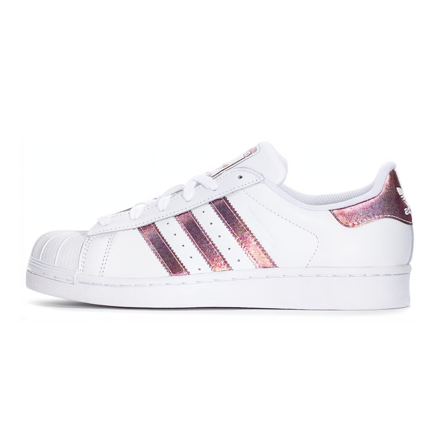 

Adidas Superstar J White Clear Orange Чечевицеобразные детские кроссовки Footwear-White DB2960 36