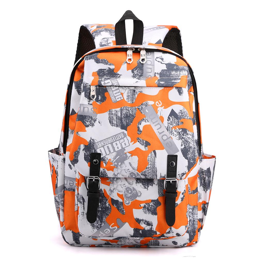 Middle School Student Bag Burden Reduction Camouflage Bag Leisure Fashion Large Capacity Travel Vacation Backpack