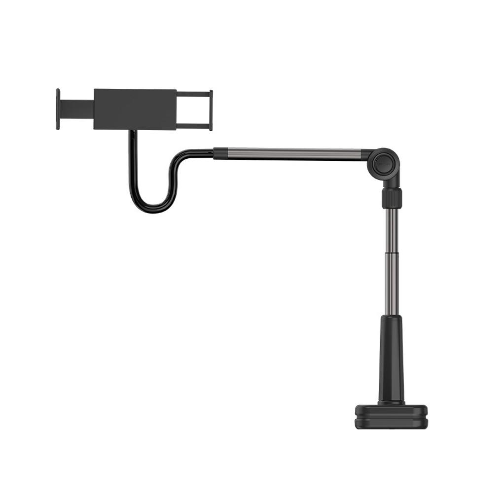 Long Arm Table Stand Holder Aluminum Lazy Tablet Phone Holder Universal Desktop Phone Clip Bedside Stand for iPhone 15 14 iPad