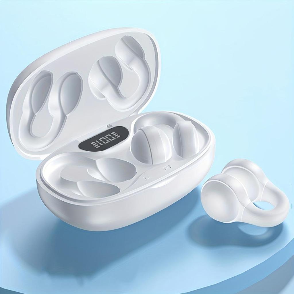 Új vezeték nélküli zenei fejhallgató, érintéses fejhallgató, fülcsíptetős sport fejhallgató, Xiaomi fejhallgatóhoz, iPhone okos fülhallgató