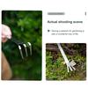 2 Pcs Bonsai Tree Root Rake 3-Prong Stainless Steel Hand Rake Home Gardening Mini Rake for Loosening Soil Potted Plants