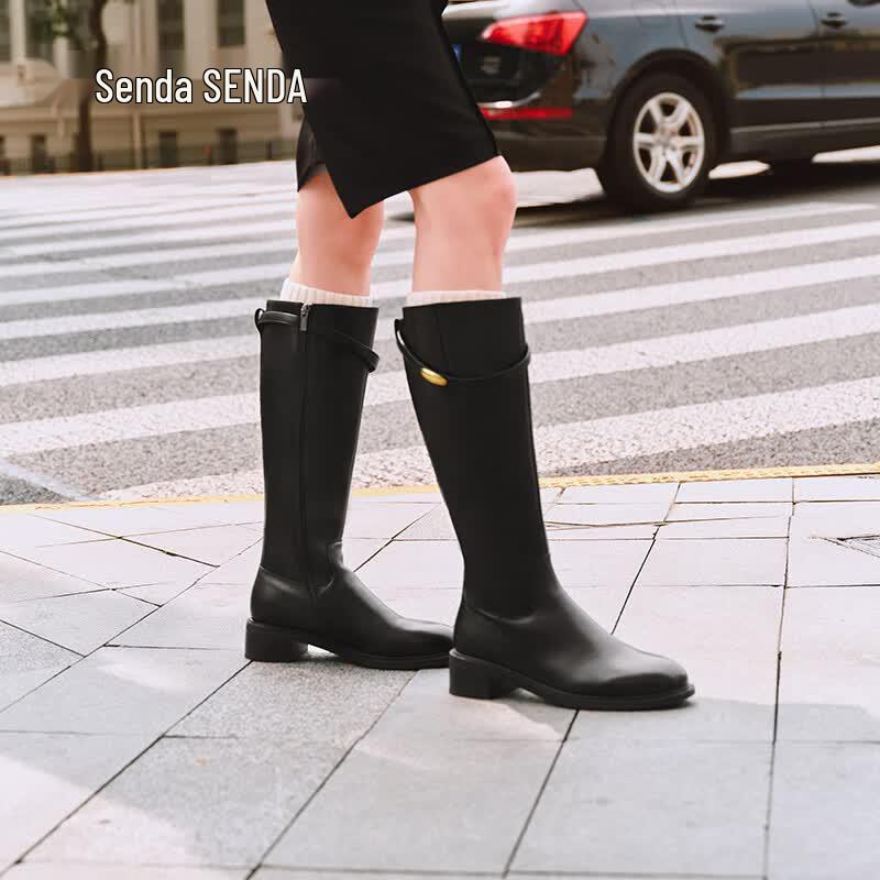 Senda Little Golden Bean Winter Over-the-Knee Riding Boots