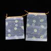20Pcs Transparent Waterproof Travel Cosmetic Bag Towel Socks Plastic Drawstring Storage Bag Bathroom Transparent Beach