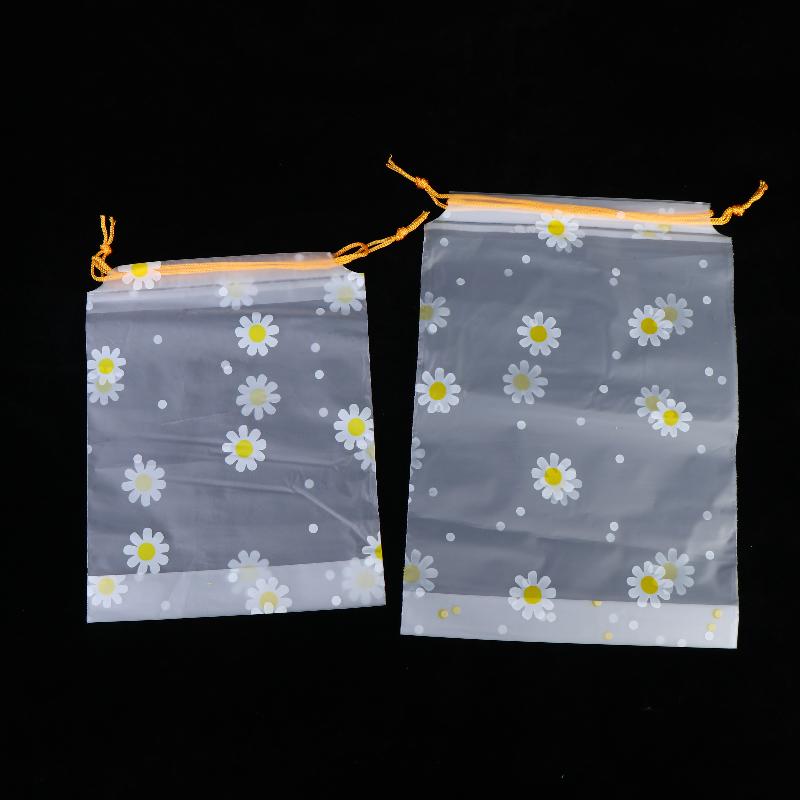 20Pcs Transparent Waterproof Travel Cosmetic Bag Towel Socks Plastic Drawstring Storage Bag Bathroom Transparent Beach