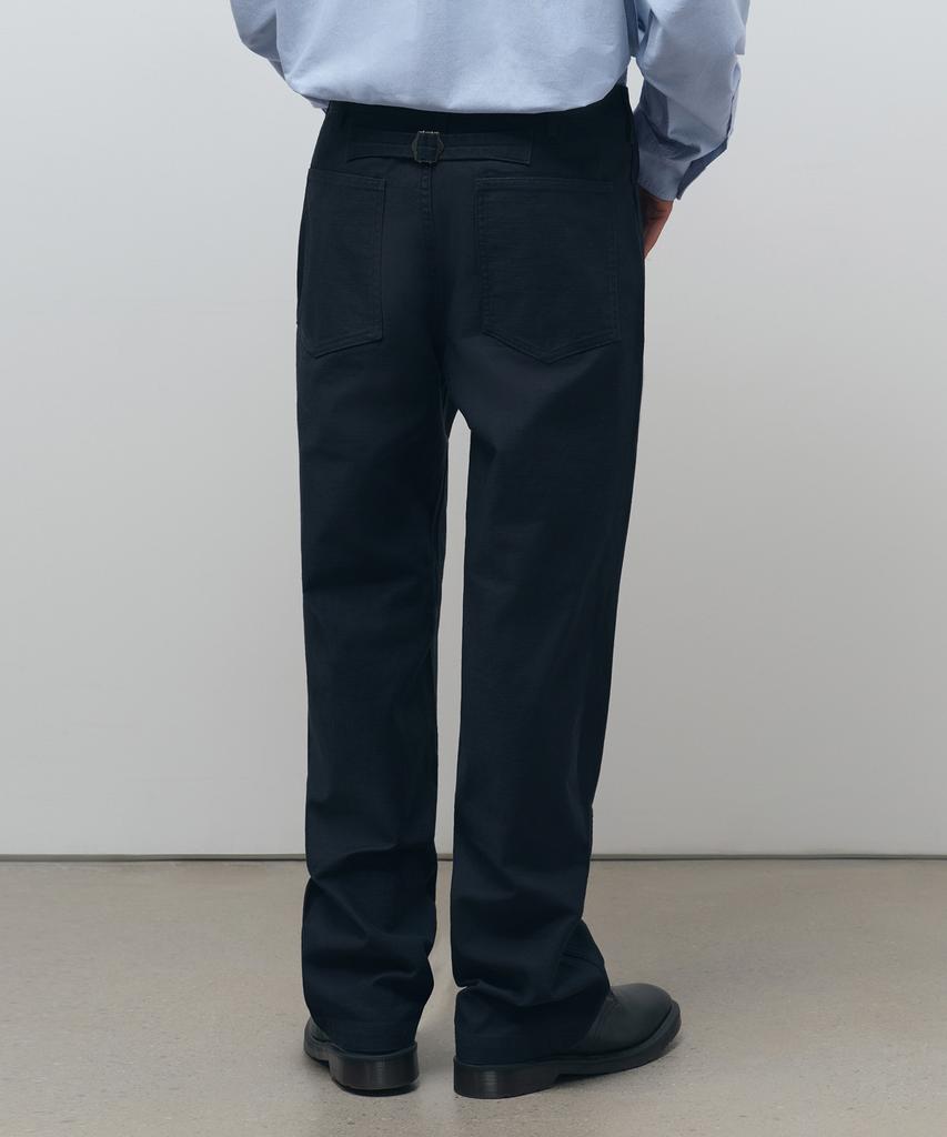 MUSINSA STANDARD Back Satin Baker Pants [Navy]