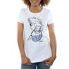 Disney Womens/Ladies Frozen Elsa Sketch Mono Cotton T-Shirt