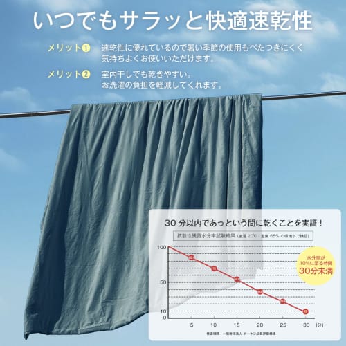 Fuwawa Single Duvet Cover [Washed, CICA Moisture-Reducing, Ultra-Soft To the Touch] Super Absorbent, Quick-Drying, 8-Snap Buttons, Double Zipper, [99.