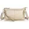 Genuine Leather Women's Crossbody Bag with Wrist Strap - Top Layer Cowhide Shoulder Bag