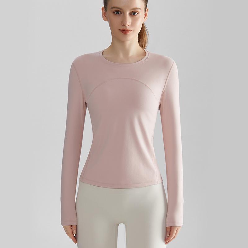 LAHN Women's Slimming Quick-Dry Long-Sleeve Sports Top - Breathable Outdoor Fitness & Yoga Wear