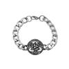 Lion head animal bracelet for men stainless steel braided chain wristband bracelet fashion hip hop jewelry