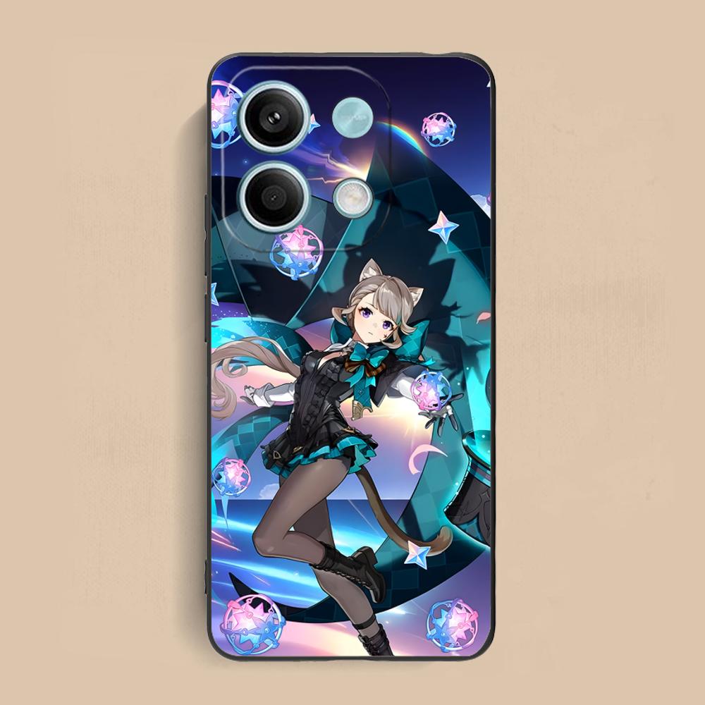Game GI Lynette Matte TPU Mobile Phone Case for Xiaomi Redmi 15 14 13 12 A5 3 2 1 C Plus 4G 5G Colorful Printing Cover