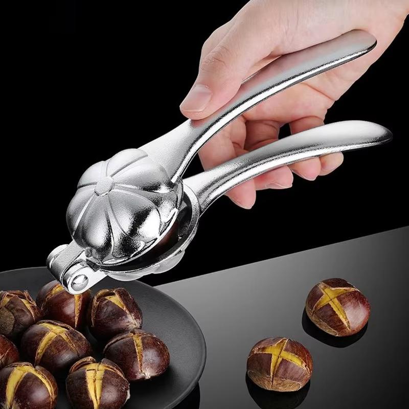 2in1 Stainless Chestnut Opener Quick Nutcracker Sheller Sheath Opening Machine Cutter Nuts Opener Kitchen Household Supplies