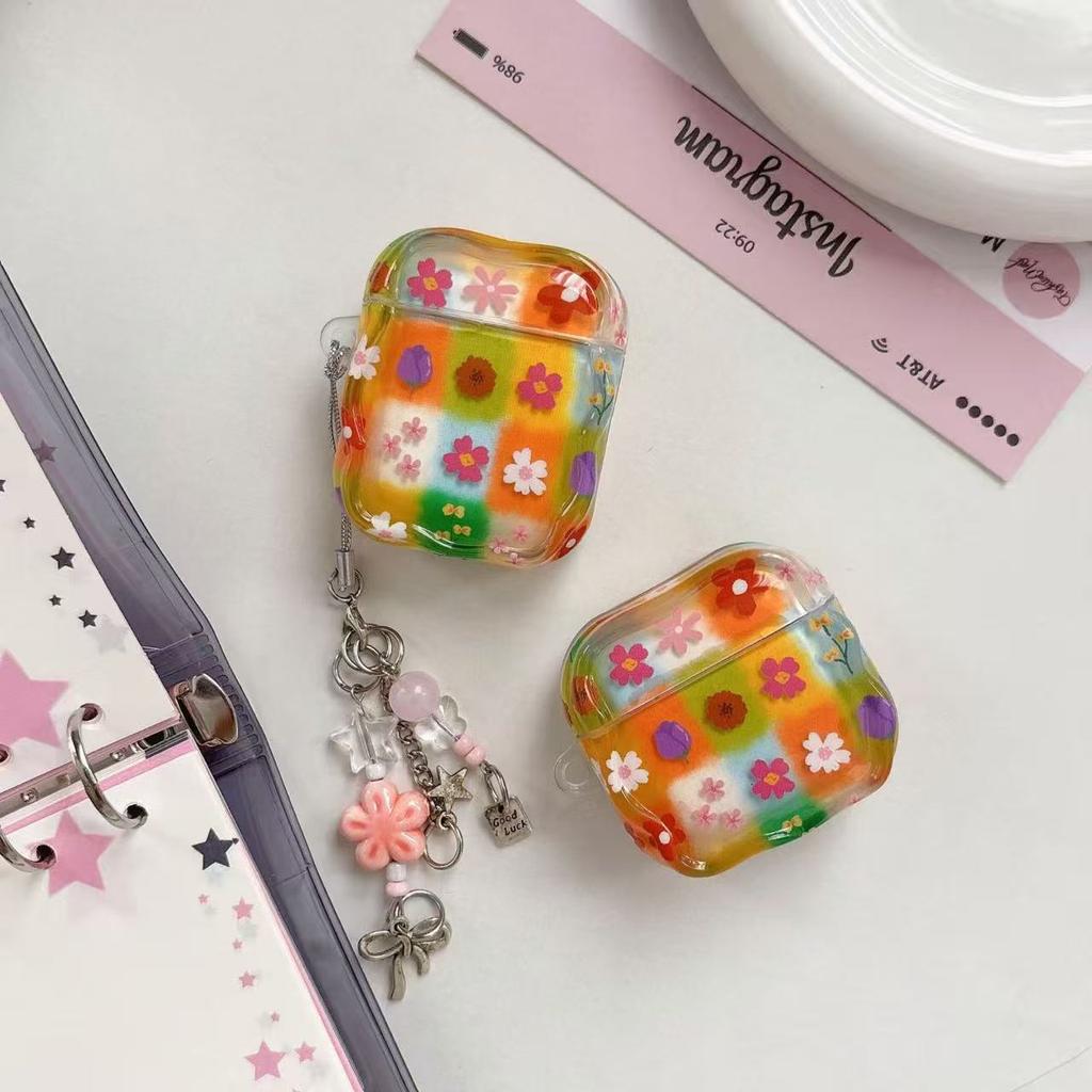 ins wind spring flower applies to apple airpodspro1 generation earphone cover bluetooth protective case 1/1 soft silicone