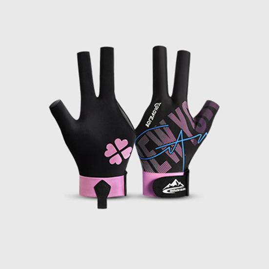 1Pc Billiards Glove Stretch Breathable Anti-slip Sweat-absorbing Men Women Left Hand Snooker Cue Sport 3-Finger Glove Billiards Accessories