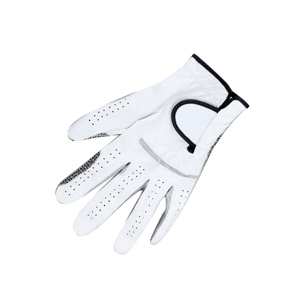 Buy 2 Pieces Men Antislip Leather Golf Gloves Left Hand at affordable