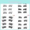 Premium Quality Hand-woven Magnetic Lashes Soft Magnets And Chemical Fiber Material In Black