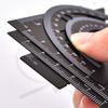 DELI Metal Ruler 20cm Set Stationery for Students Straightedge Triangle Ruler with Wave Line Protractor, Compass Triangle Plate