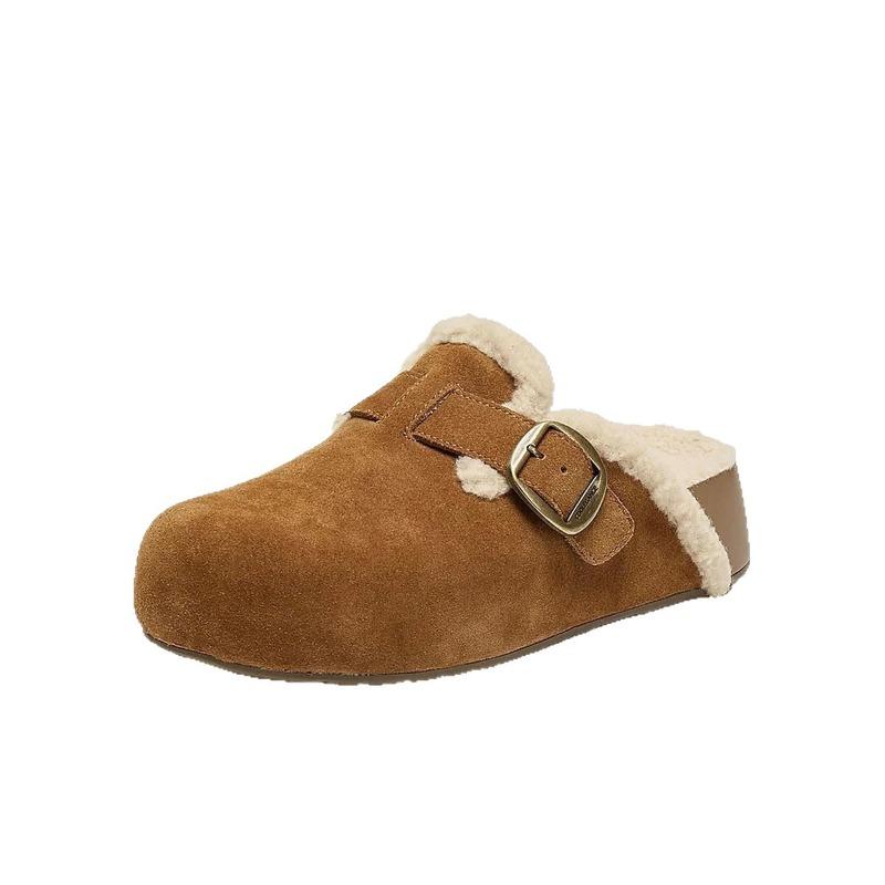 Single-shoe Women's Shoes, Thick-soled, Height-increasing, Flip-top, Half Support