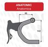Deda Elementi DEDA ZERO 100 Anatomic Drop Bars 31.7mm Matte Black D100AB42