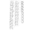 48Pcs Ear Cuff Non Piercing Colorfast Rugged Lightweight Stylish Braid Beads Hair Jewelry for Parties Weddings Silver