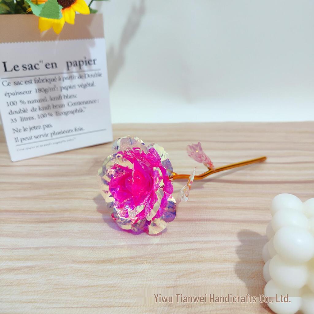 Multicolor Gold Foil Rose - Romantic Gift for Mother's Day, Valentine's Day, Women's Day