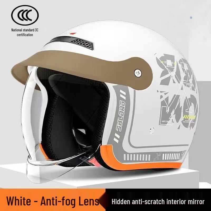 

2025 3C Certified All-Season Electric Vehicle Helmet for Men & Women - Winter Warm Half Helmet
