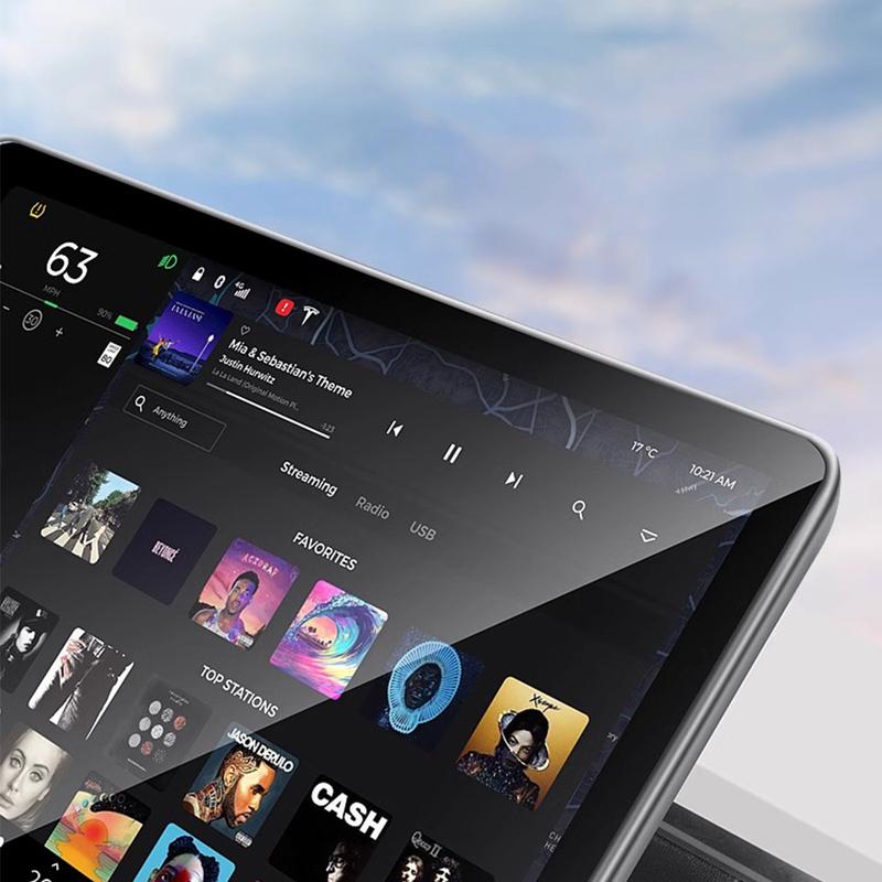 Car Central Control Screen Tempered Glass Film for Tesla Model 3 Y Juniper Highland Anti-Scratch HD Clarity Film Accessories