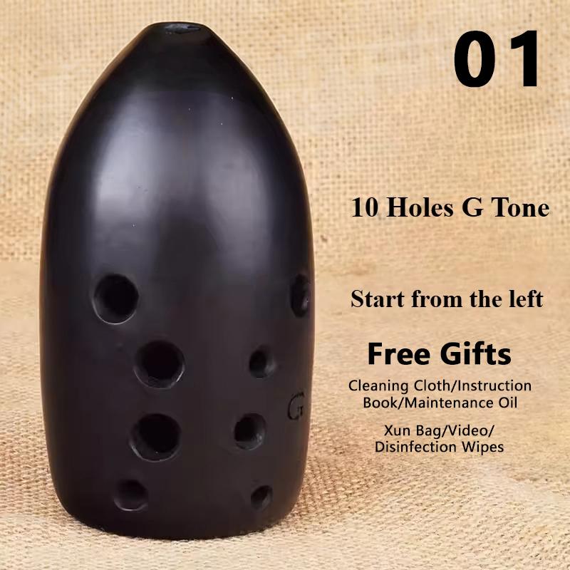 Okarīna F-tonis G-tonis 8 caurumi 10