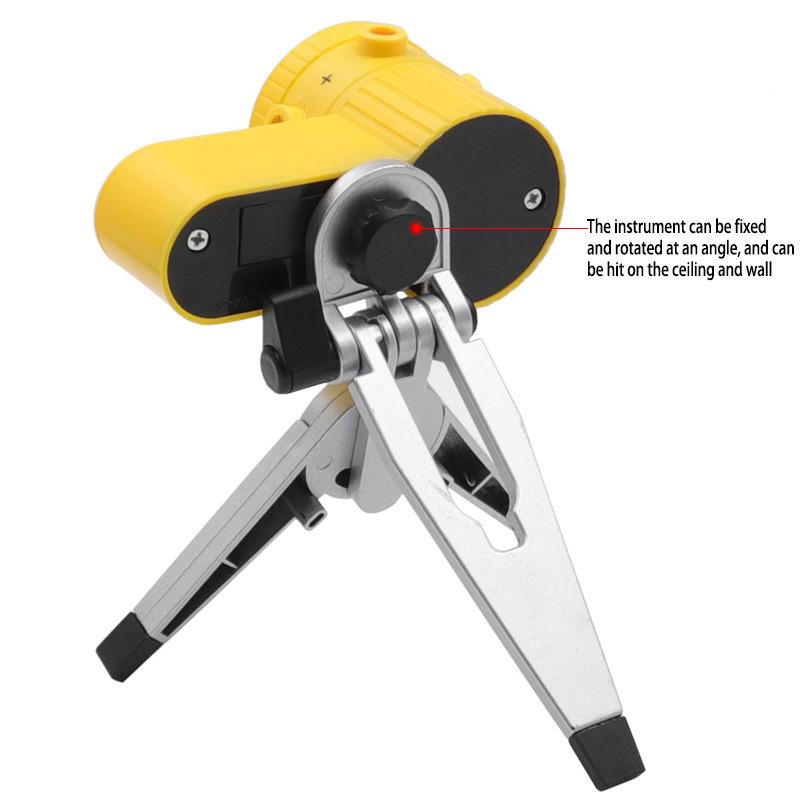 Multi-function Laser Level Horizontal Vertical Line Tool Yellow Cross Line Laser Leveler with Tripod Tile Tool