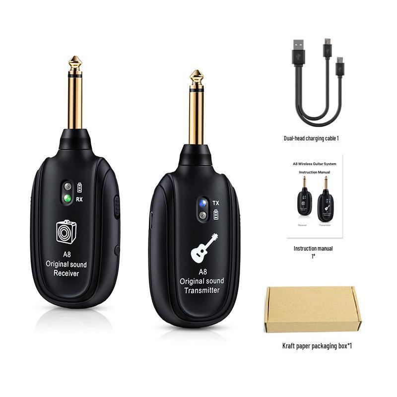 

Беспроводной аудиоприемник-передатчик A8 A9 для акустической гитары