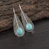 Amazonite Earrings, 925 Solid Sterling Silver Earrings Handmade Gemstone Jewelry, Gifts For Wife Brand New Earrings