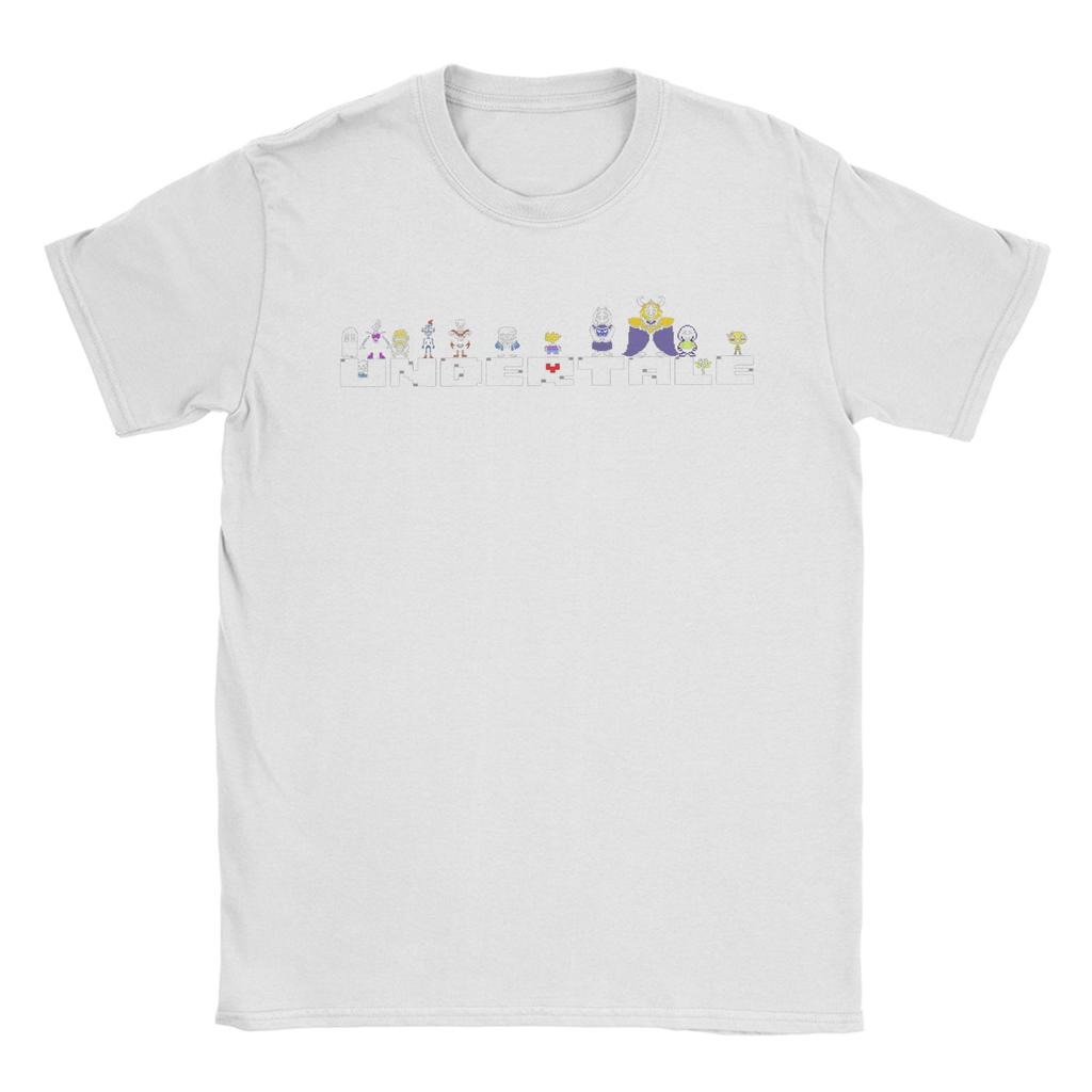 Videogioco Undertale Logo di Sans Magliette Unisex 100% Cotone Maglietta Originale Girocollo Maglietta Manica Corta Top Idea Regalo
