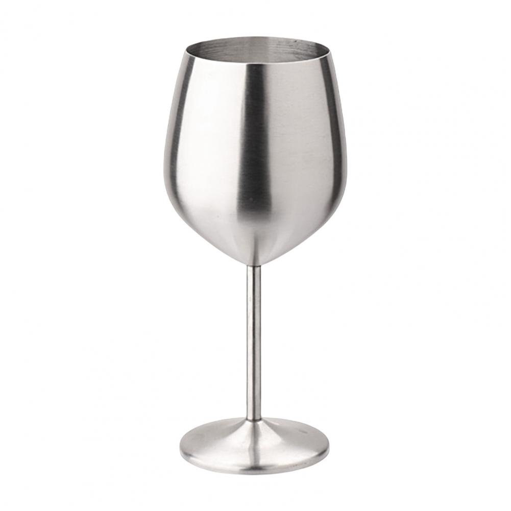 500ml Drum-shaped Single-layer Wine Goblet Glasses Stainless Steel Champagne Coupes Cocktail Glass Halloween Champagne Flutes 201-300ml