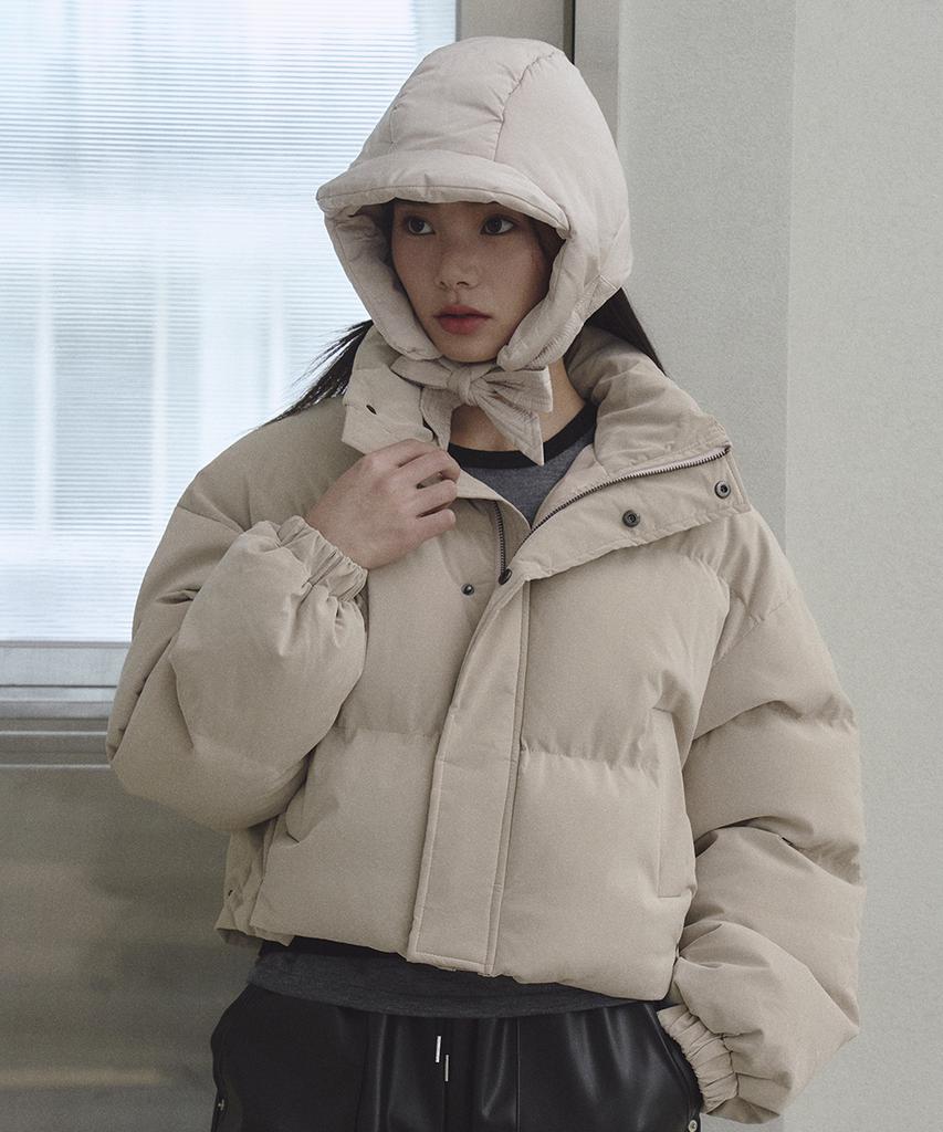 THE GREEN LAB Padded Balaclava [Light Beige]