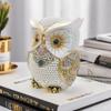 Owl Statue Home Decors Accents Small Animal Sculptures Lovely Owl Figurines for Bedroom Home Gift for Birds Lover