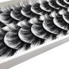 10Pairs 3d Lashes Mink  False Eyelashes Eye Fake Lash Eyelash Extension Natural Set Wispy Lashes Supplies Tools Beauty Fluffy