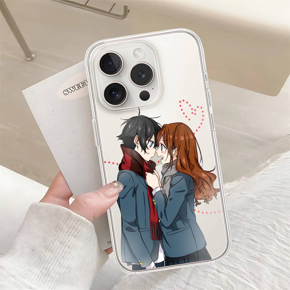 Cute Anime Horimiya Phone Case For IPhone 17 16 15 14 Plus 13 12 11 Pro Max Phone Back Cover Transparen