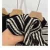 Dimanaf 2025 Autumn Striped Vest Women Sleeveless Sweaters Knitting Colorful Buttons Casual Style Loose Sweater