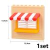 Big Size Building Blocks House Furniture Assemble Wall Fence Roof Door Window Construction Large Bricks Toys Compatible Duploes