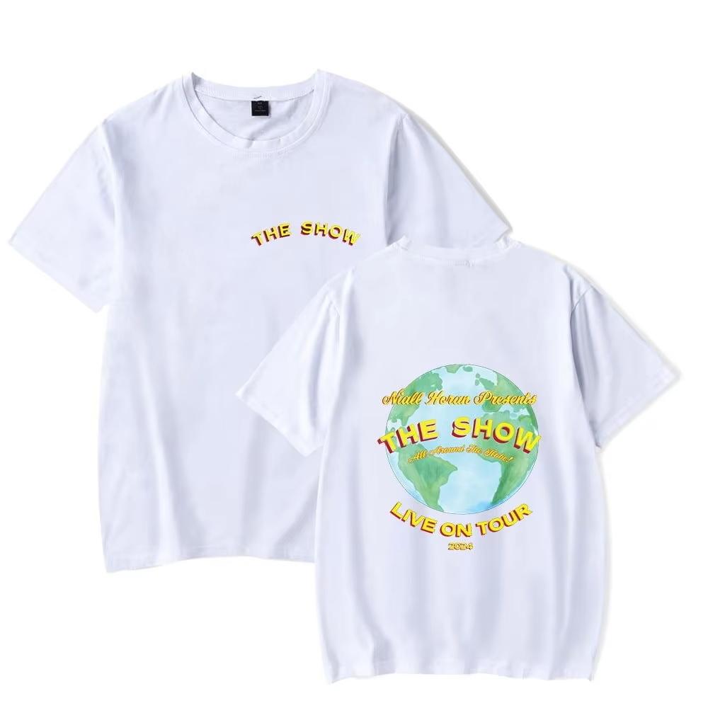 Niall Horan THE SHOW WORLD TOUR Merch Tričko s krátkým rukávem Top s kulatým výstřihem Ležérní Trendy Tričko nadměrné velikosti