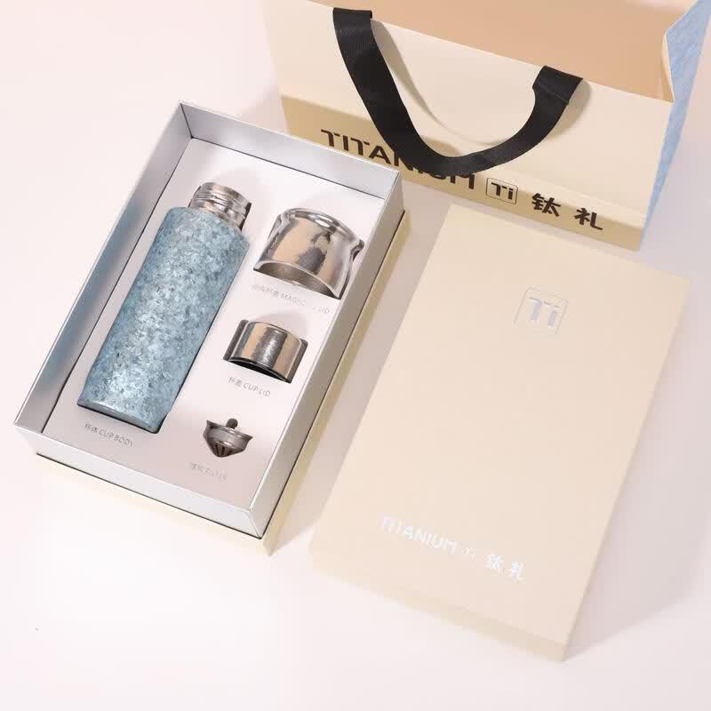 Shangqi Magnetic Suction Tea Infuser Titanium Vacuum Thermos