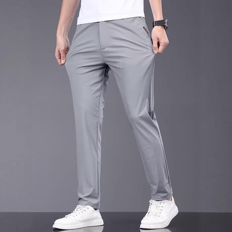 Chaolunbu summer cool men's casual pants high-end light casual pants men's summer straight men