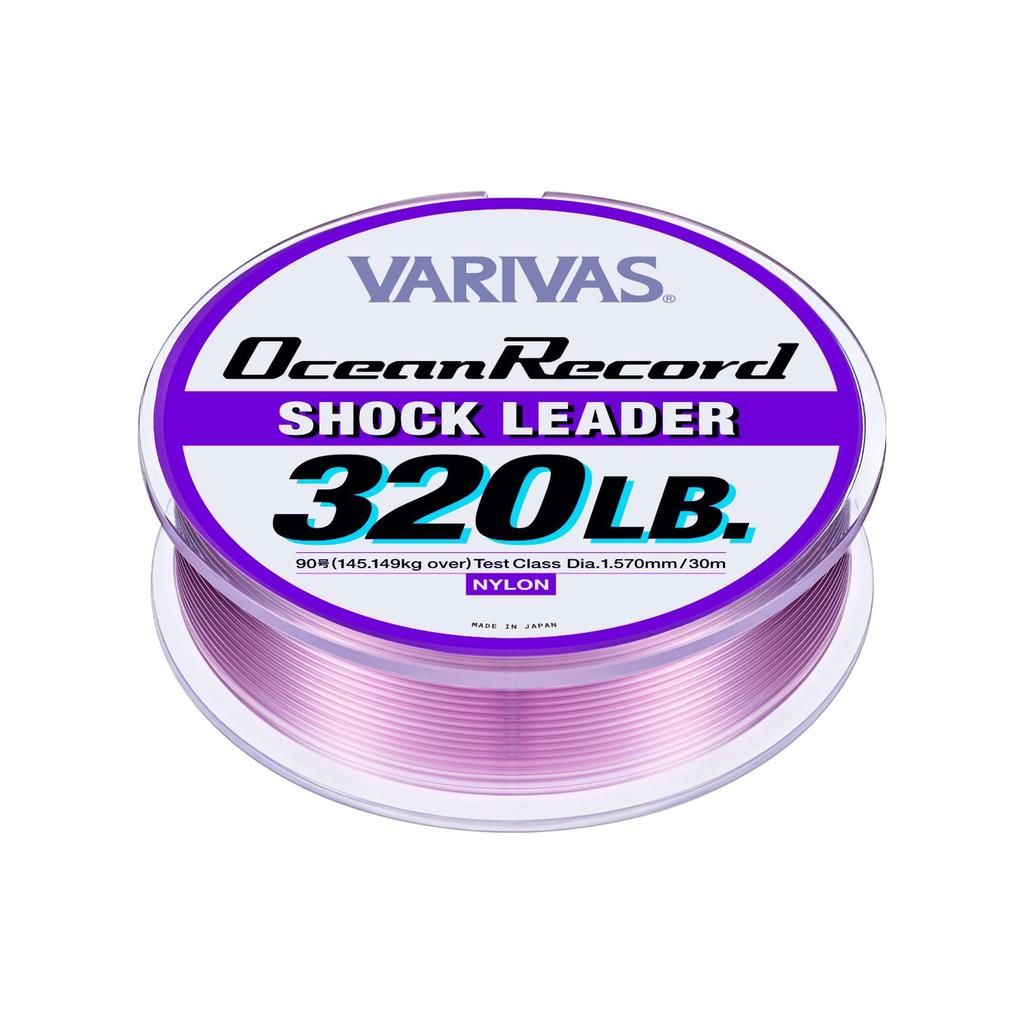 Maurice VARIVAS Ocean Record Shock Misty Purple Leader, Nylon, 30m, 90g, 320lb,